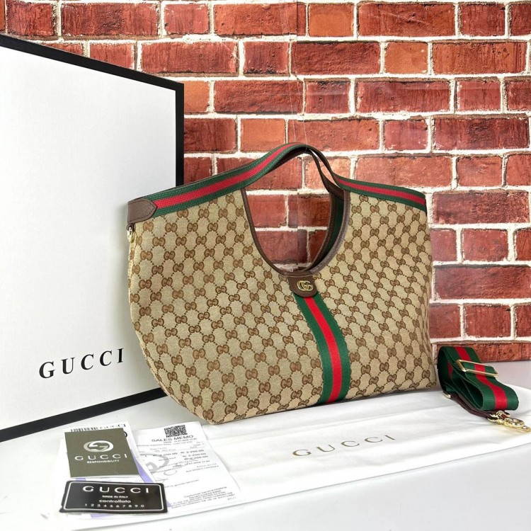 GUCCİ GİGLİO LARGE TOTE BAG TABA